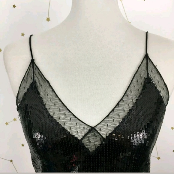 Free People Intimately Sassy Sequin Tank Top Cami - Picture 3 of 8